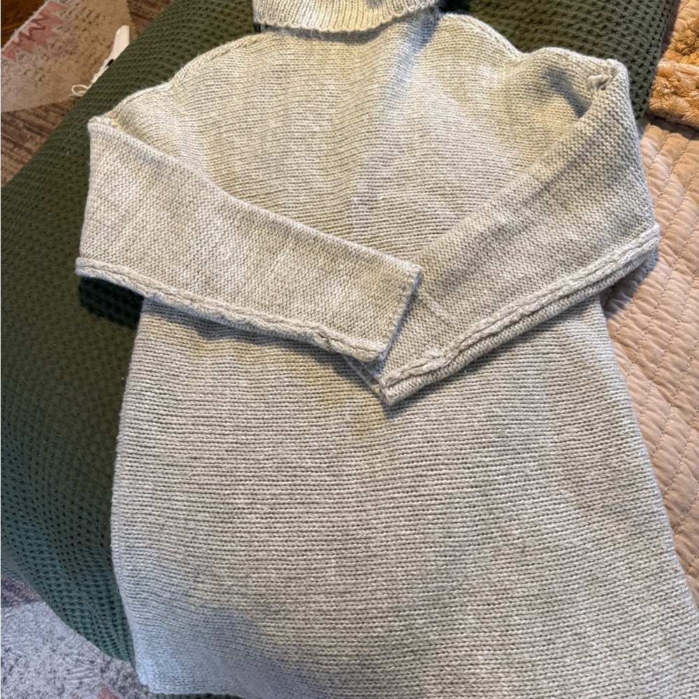 Women's Gray Turtleneck Sweater